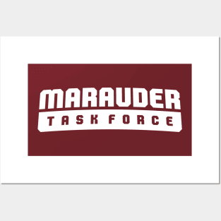 Marauder Task Force Banner Logo White Posters and Art